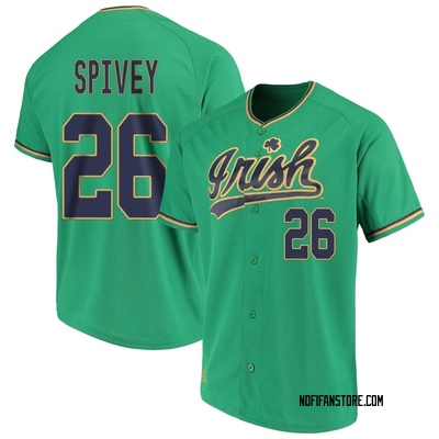 Men's Caden Spivey Notre Dame Fighting Irish Replica Performance Baseball Jersey - Green