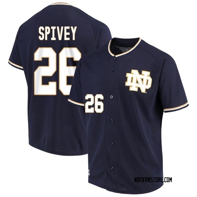 Men's Caden Spivey Notre Dame Fighting Irish Replica Performance Baseball Jersey - Navy