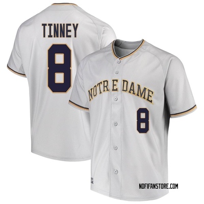 Men's Carson Tinney Notre Dame Fighting Irish Replica Performance Baseball Jersey - Gray