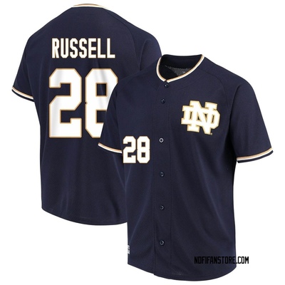 Men's Hunter Russell Notre Dame Fighting Irish Replica Performance Baseball Jersey - Navy