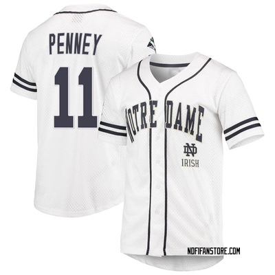 Men's Jack Penney Notre Dame Fighting Irish Replica Colosseum /Navy Free Spirited Baseball Jersey - White