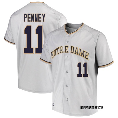 Men's Jack Penney Notre Dame Fighting Irish Replica Performance Baseball Jersey - Gray