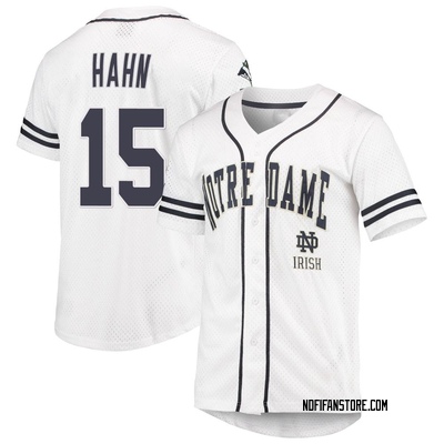 Men's Josh Hahn Notre Dame Fighting Irish Replica Colosseum /Navy Free Spirited Baseball Jersey - White