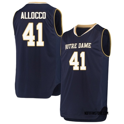 Men's Matt Allocco Notre Dame Fighting Irish Replica Basketball Jerseys - Navy