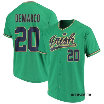 Men's Nick DeMarco Notre Dame Fighting Irish Replica Performance Baseball Jersey - Green