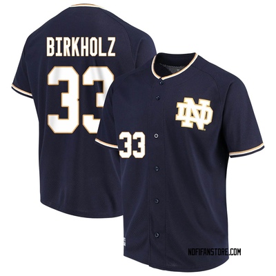 Men's Radek Birkholz Notre Dame Fighting Irish Replica Performance Baseball Jersey - Navy
