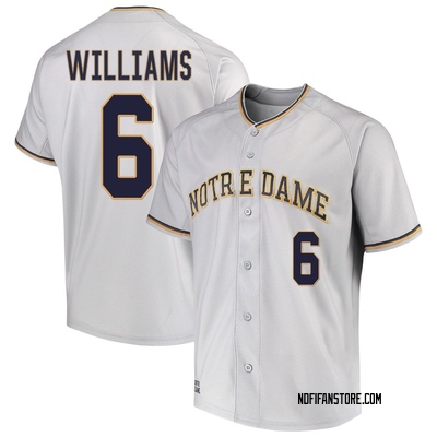 Men's TJ Williams Notre Dame Fighting Irish Replica Performance Baseball Jersey - Gray