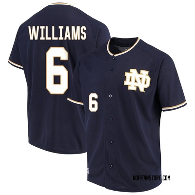 Men's TJ Williams Notre Dame Fighting Irish Replica Performance Baseball Jersey - Navy