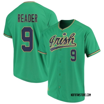 Men's Troy Reader Notre Dame Fighting Irish Replica Performance Baseball Jersey - Green