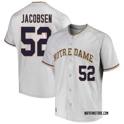 Men's Will Jacobsen Notre Dame Fighting Irish Replica Performance Baseball Jersey - Gray
