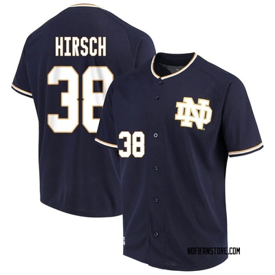 Men's Xavier Hirsch Notre Dame Fighting Irish Replica Performance Baseball Jersey - Navy