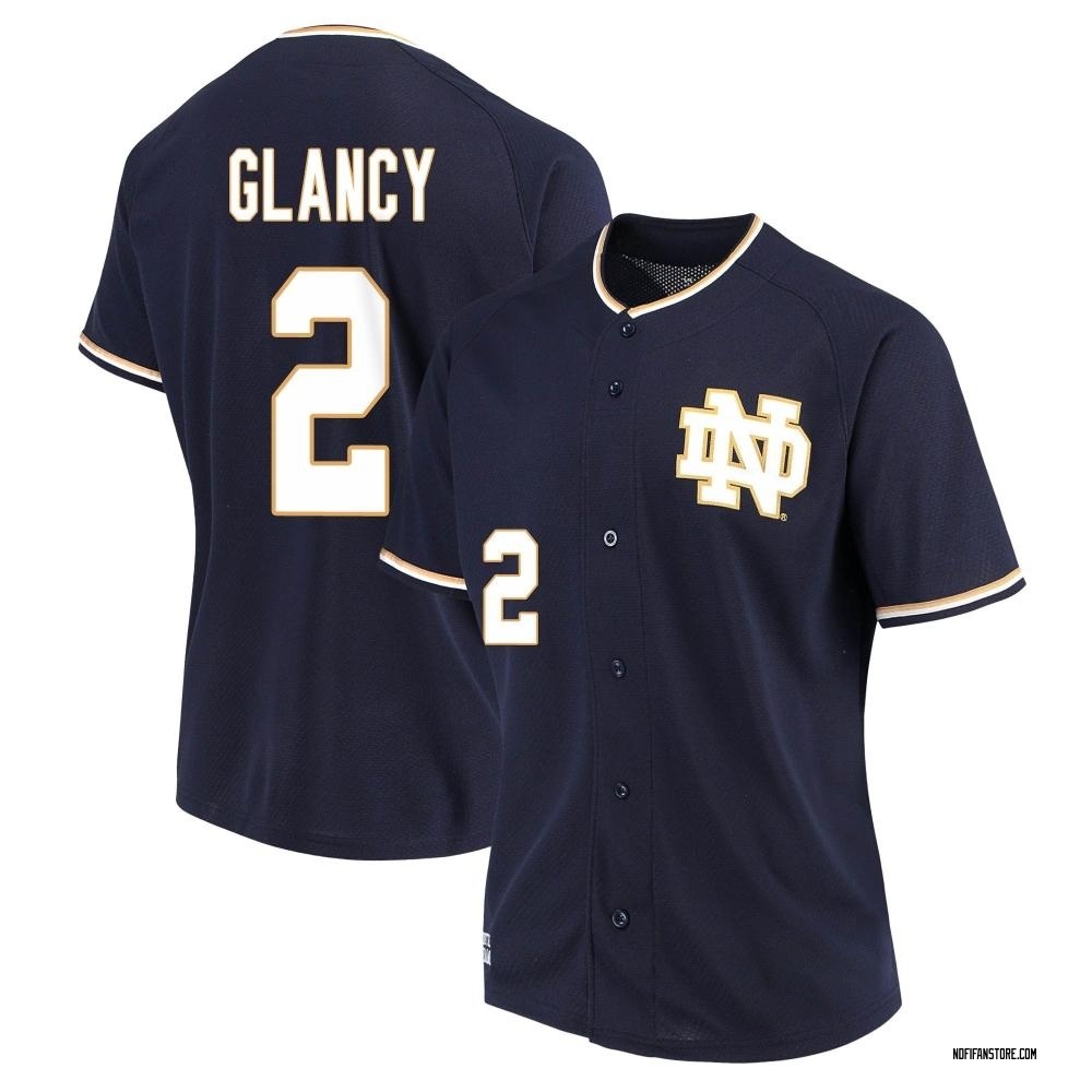 Women's David Glancy Notre Dame Fighting Irish Replica Performance Baseball Jersey - Navy