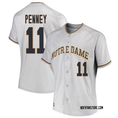 Women's Jack Penney Notre Dame Fighting Irish Replica Performance Baseball Jersey - Gray