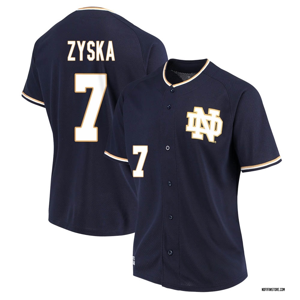 Women's Jack Zyska Notre Dame Fighting Irish Replica Performance Baseball Jersey - Navy