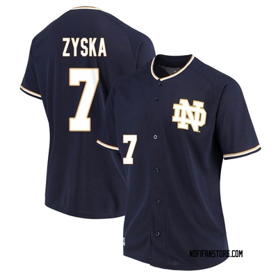 Women's Jack Zyska Notre Dame Fighting Irish Replica Performance Baseball Jersey - Navy
