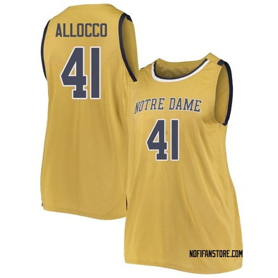 Women's Matt Allocco Notre Dame Fighting Irish Replica Basketball Jerseys - Gold