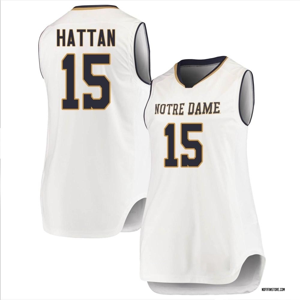 Women's Thomas Hattan Notre Dame Fighting Irish Replica Basketball Jerseys - White