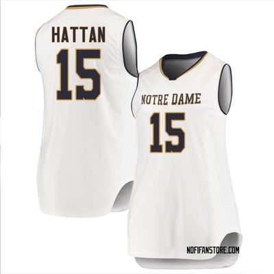 Women's Thomas Hattan Notre Dame Fighting Irish Replica Basketball Jerseys - White