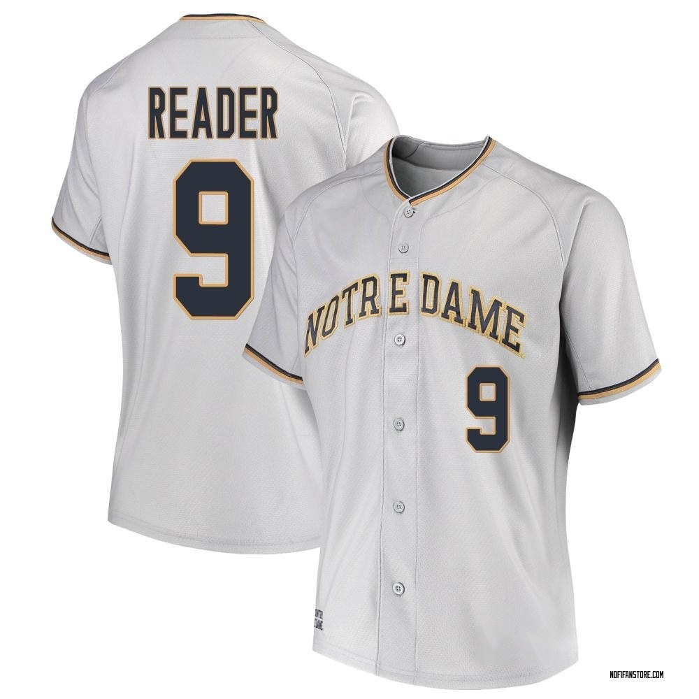 Women's Troy Reader Notre Dame Fighting Irish Replica Performance Baseball Jersey - Gray