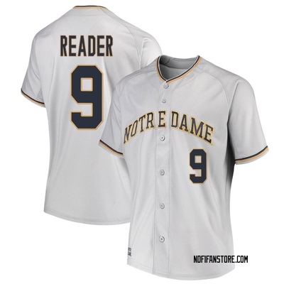 Women's Troy Reader Notre Dame Fighting Irish Replica Performance Baseball Jersey - Gray