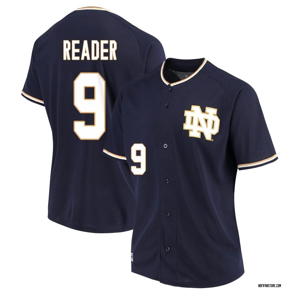 Women's Troy Reader Notre Dame Fighting Irish Replica Performance Baseball Jersey - Navy
