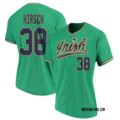 Women's Xavier Hirsch Notre Dame Fighting Irish Replica Performance Baseball Jersey - Green