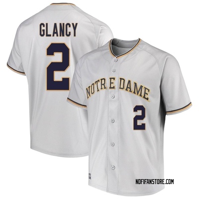 Youth David Glancy Notre Dame Fighting Irish Replica Performance Baseball Jersey - Gray