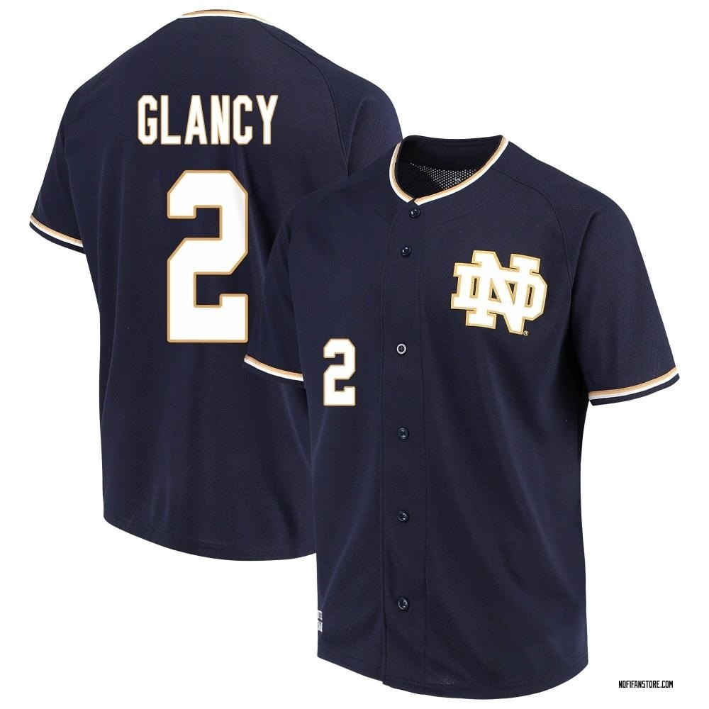 Youth David Glancy Notre Dame Fighting Irish Replica Performance Baseball Jersey - Navy
