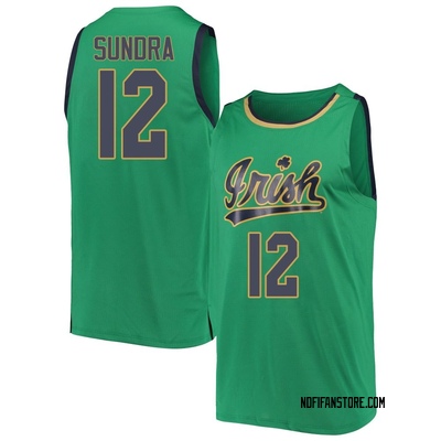 Youth Garrett Sundra Notre Dame Fighting Irish Replica Kelly Basketball Jerseys - Green