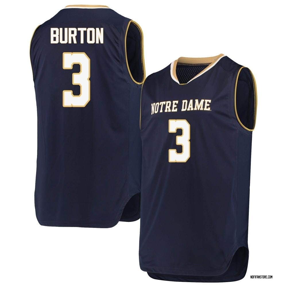 Youth Markus Burton Notre Dame Fighting Irish Replica Basketball Jerseys - Navy