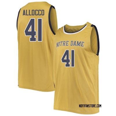 Youth Matt Allocco Notre Dame Fighting Irish Replica Basketball Jerseys - Gold