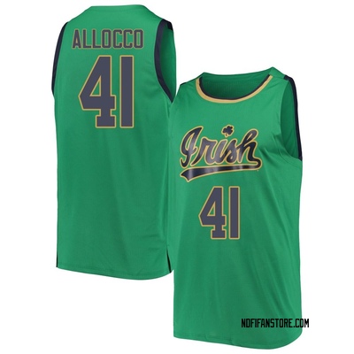 Youth Matt Allocco Notre Dame Fighting Irish Replica Kelly Basketball Jerseys - Green