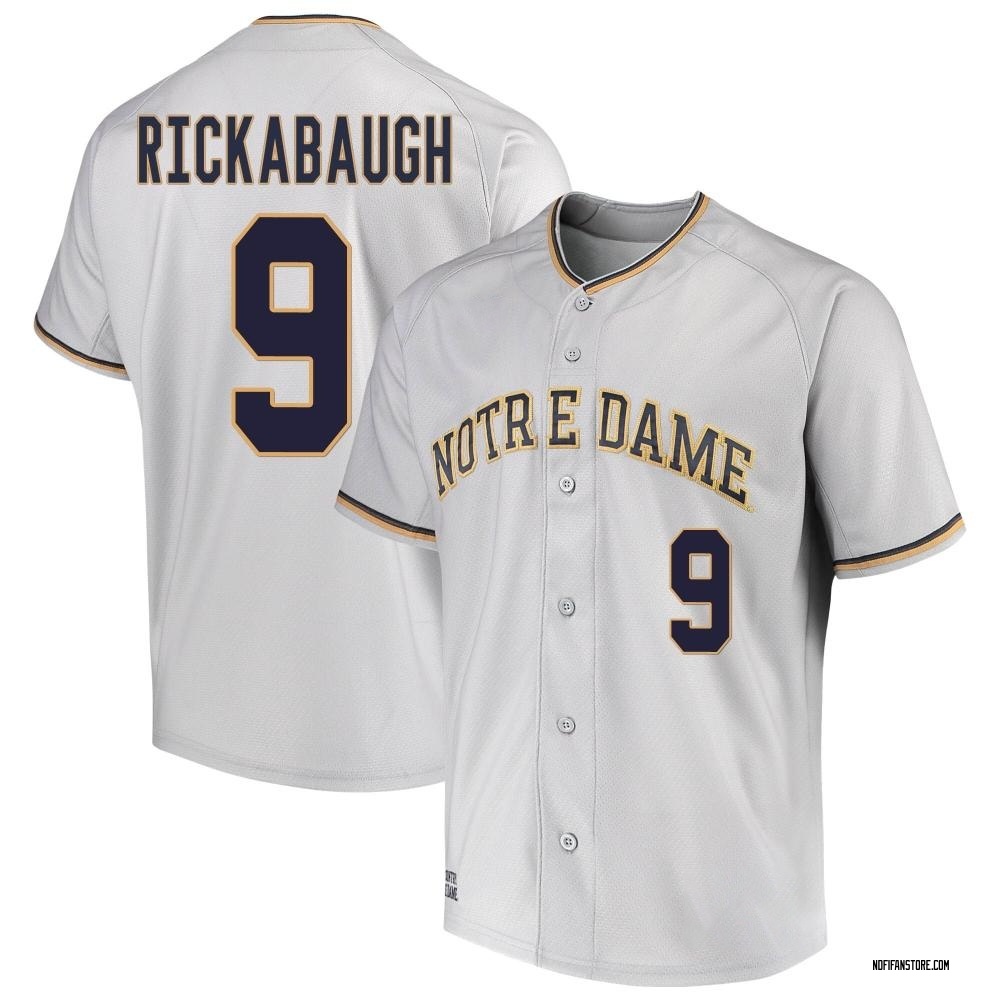 Youth RJ Rickabaugh Notre Dame Fighting Irish Replica Performance Baseball Jersey - Gray