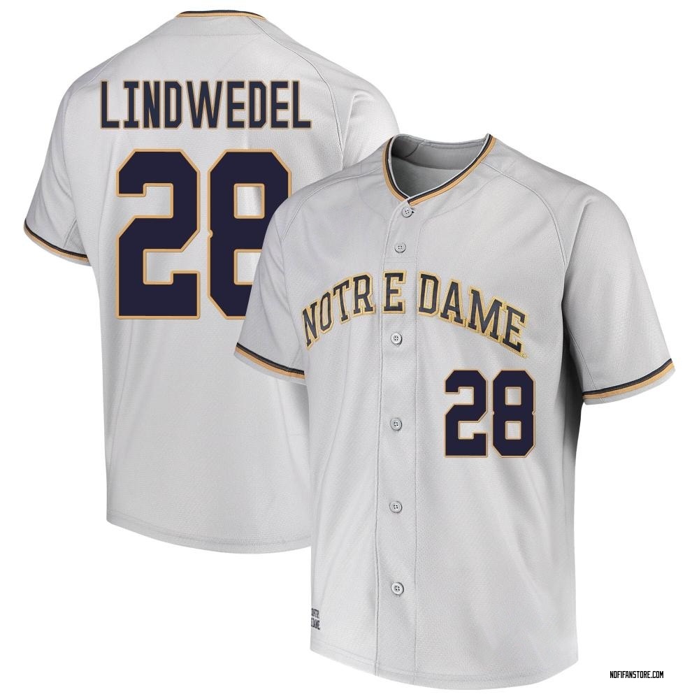 Youth Tony Lindwedel Notre Dame Fighting Irish Replica Performance Baseball Jersey - Gray
