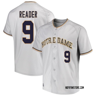 Youth Troy Reader Notre Dame Fighting Irish Replica Performance Baseball Jersey - Gray