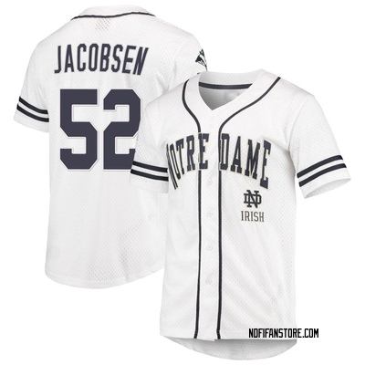 Youth Will Jacobsen Notre Dame Fighting Irish Replica Colosseum /Navy Free Spirited Baseball Jersey - White